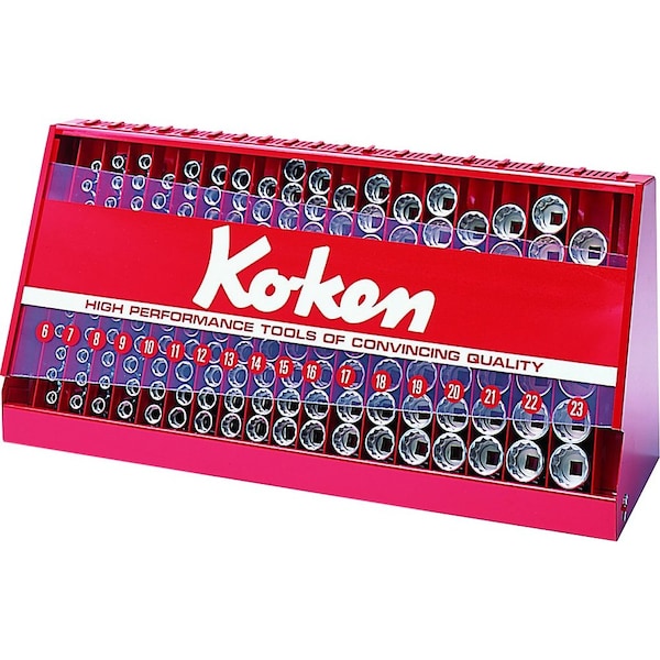 Ko-Ken Socket set 6 Point 177 pieces 3/8 Sq. Drive S3240M-00 - main